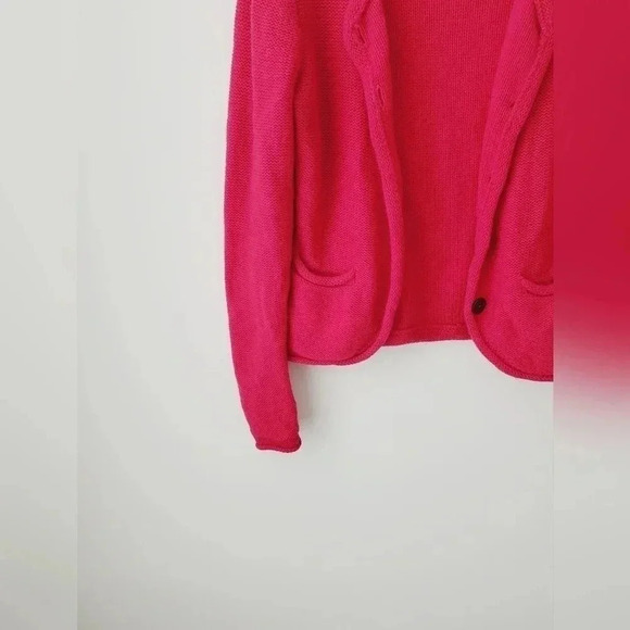 Peter Hahn pink 100%  soft wool cardigan sweater - Picture 5 of 11